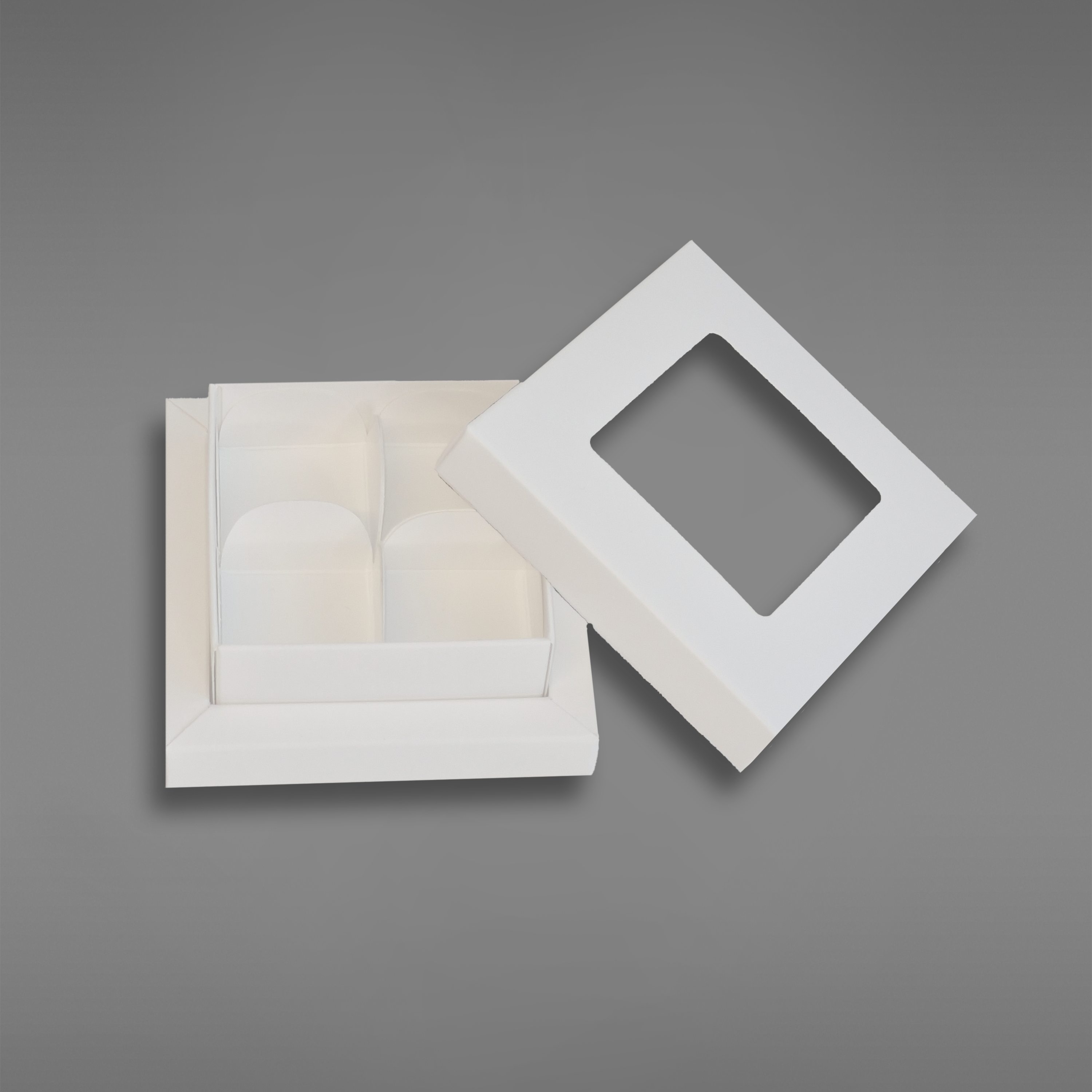 diva hvit 4 med enkle innlegg med vindu